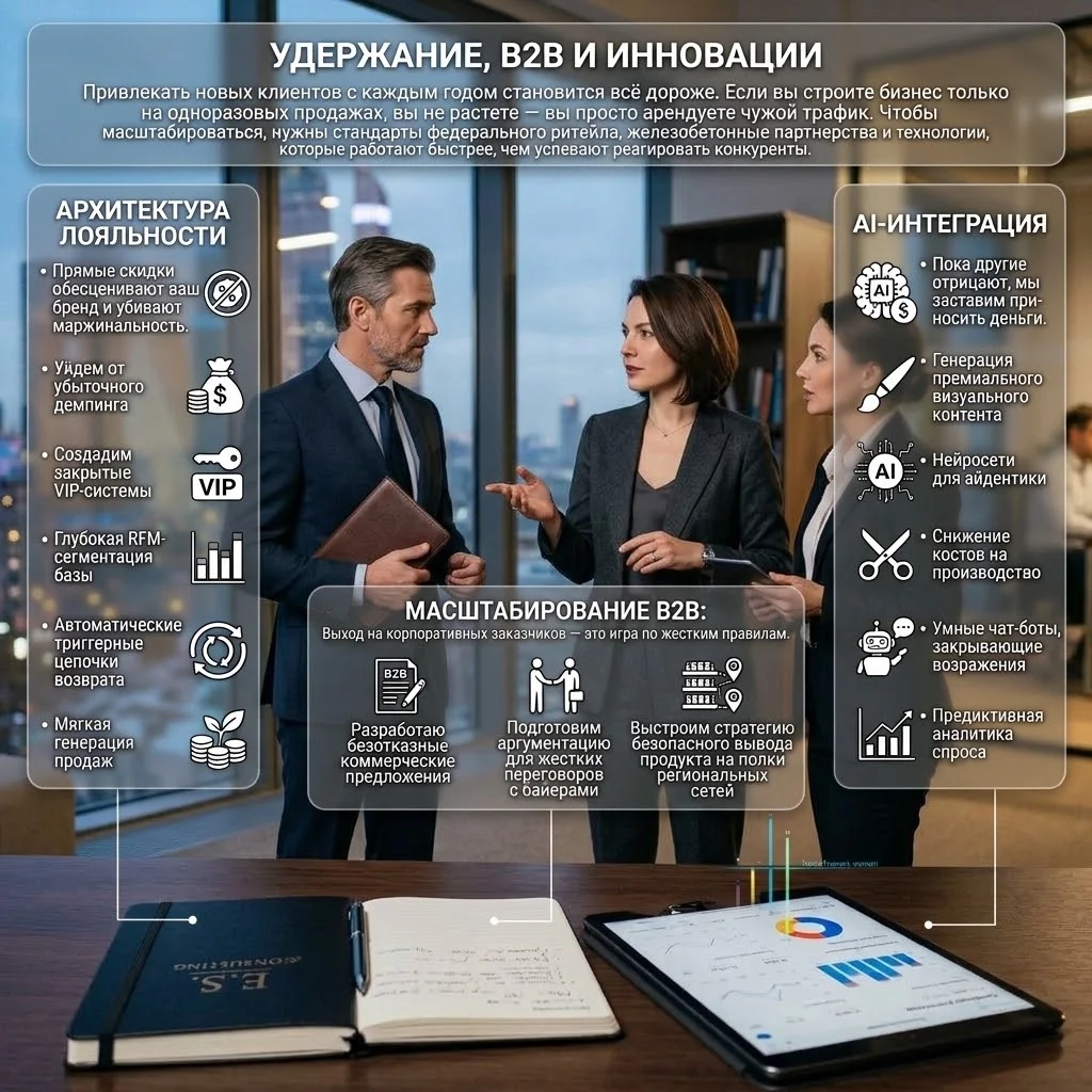 Удержание, B2B и Инновации